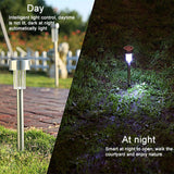 12 Pcs LED Stainless Steel Outdoor Garden Solar Lights