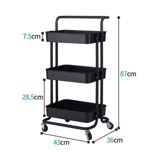 3-Tier Home Kitchen Storage Utility Cart