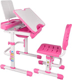 Kids Desk and Chair Set Height Adjustable