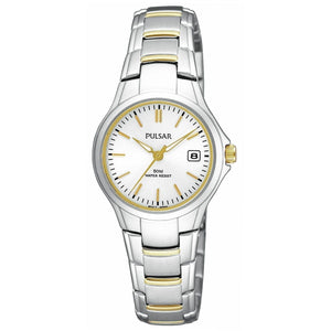 Pulsar Women's Two Tone Silver Stainless Steel Sport Dress Watch