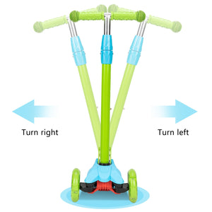 Adjustable Kids Scooter with Flashing Wheels