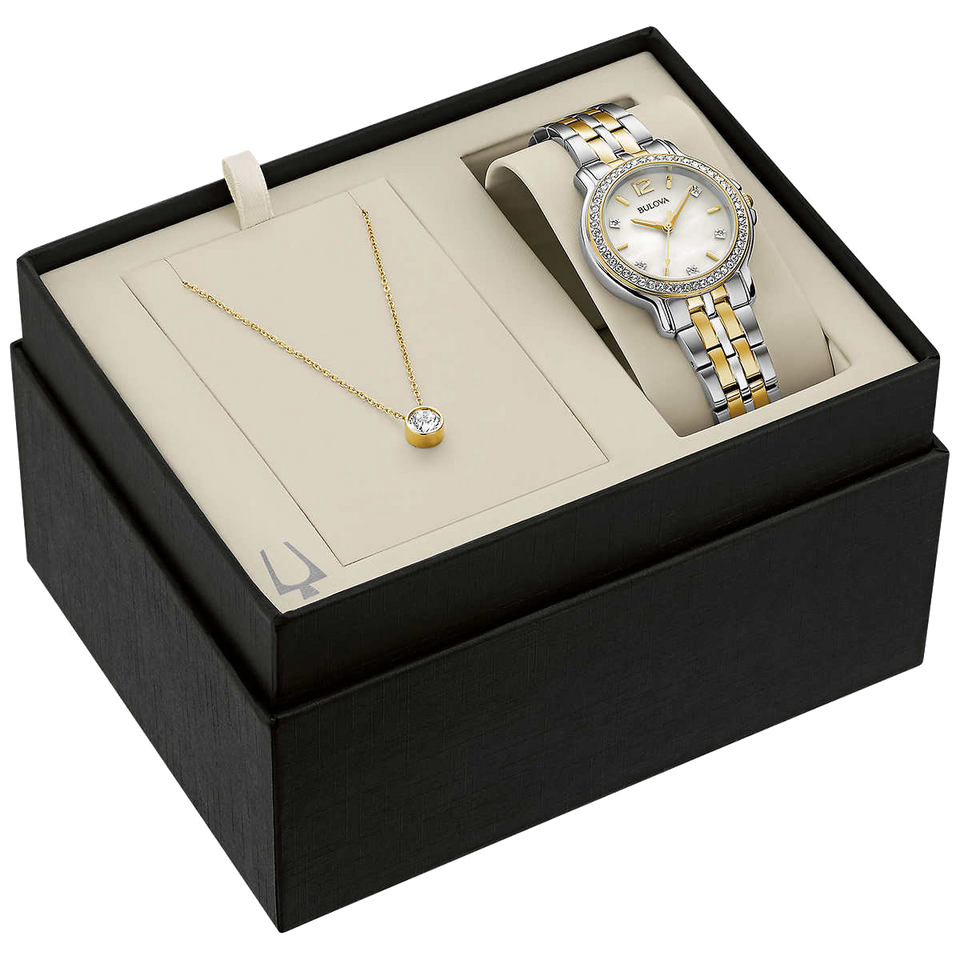 Women's Watch Crystal Stud Set