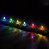 12 Pcs LED Stainless Steel Outdoor Garden Solar Lights